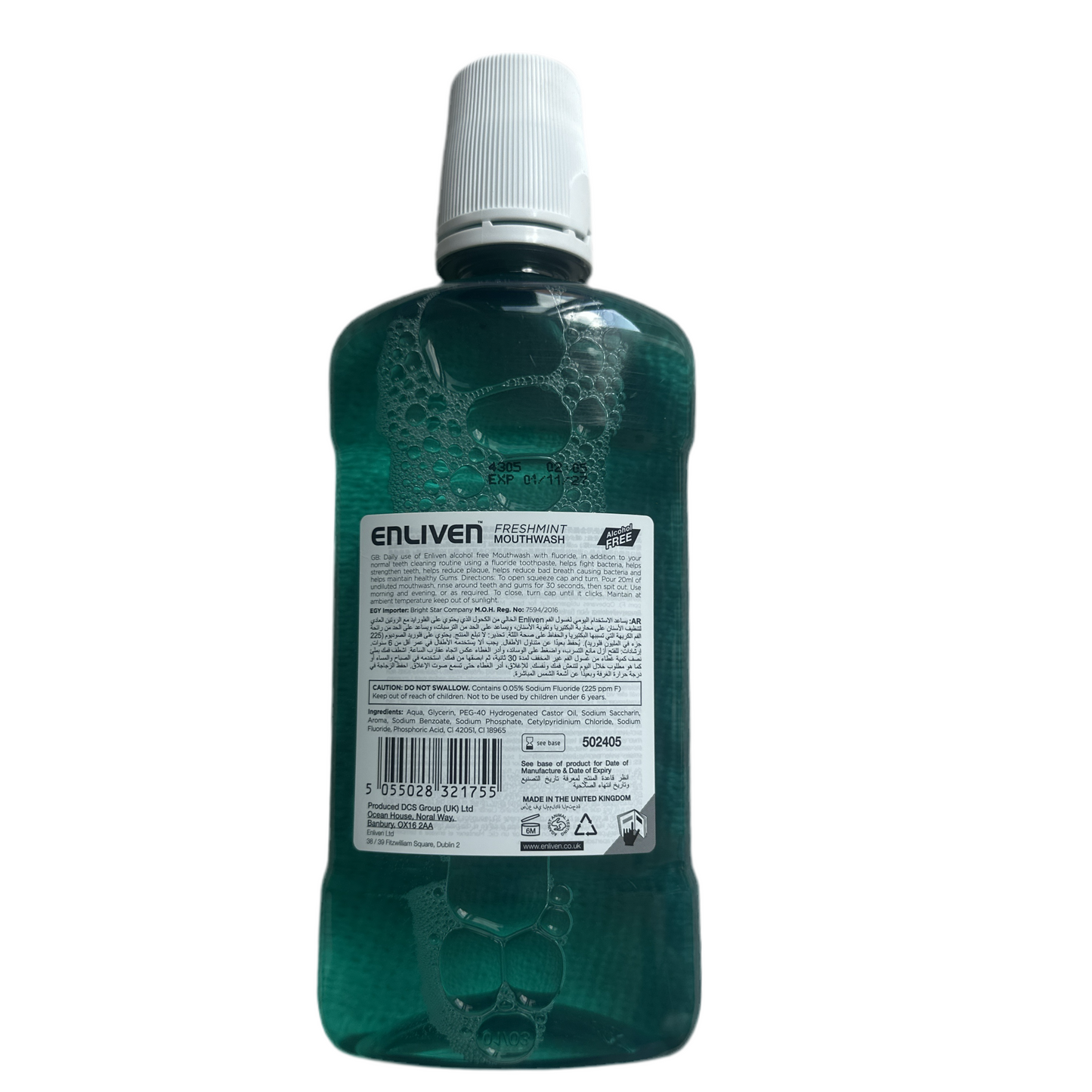 Enliven Freshmint Mouthwash 500ml