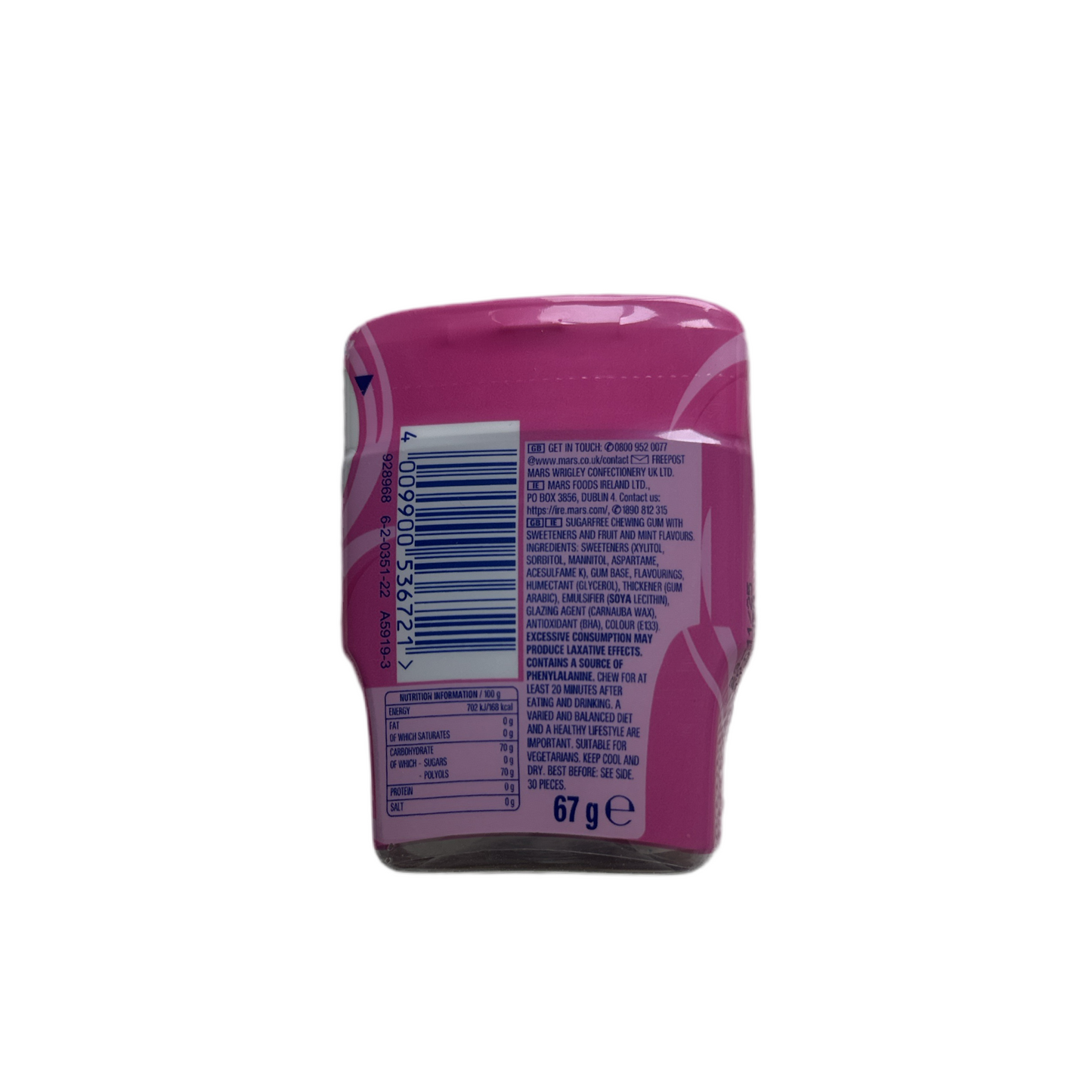 Extra Refreshers Bubblemint Bottle