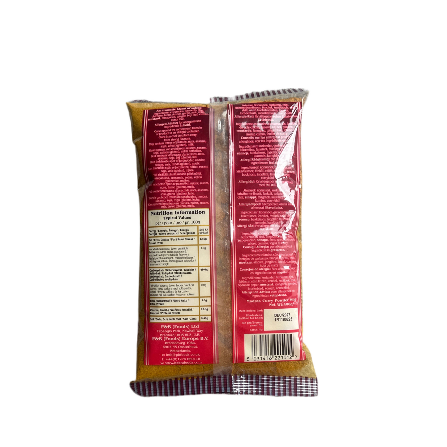 Heera Madras Curry Powder Mild 400g