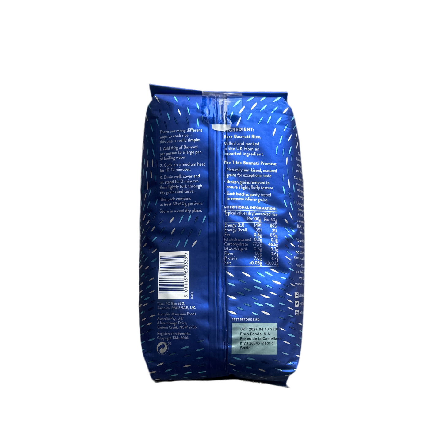 Tilda Basmati Rice 5kg