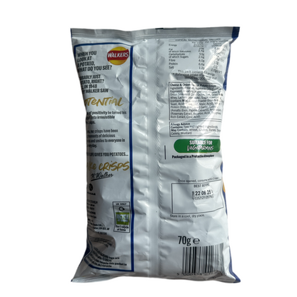 Walkers Cheese & Onion Crisps 70g